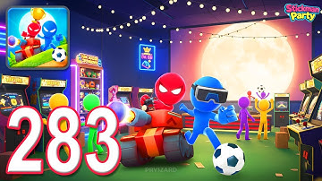 Stickman Party - Gameplay Part 283 Random Funny MiniGames 1 2 3 4 Plyer Free New Update Adventure