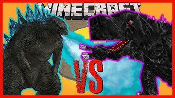 Minecraft - GODZILLA KING OF MONSTERS VS MOBZILLA, BATTRA AND MORE!!!