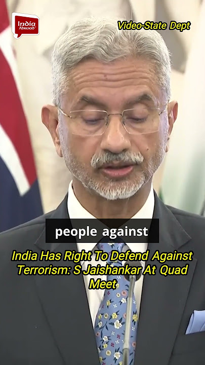 India Has Right To Defend Against Terrorism: S Jaishankar At Quad Meet | #indiaabroad #shortvideo