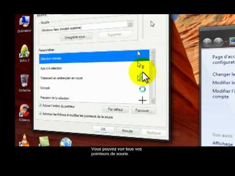 Changer le pointeur du souris sous windows 7 - YouTube