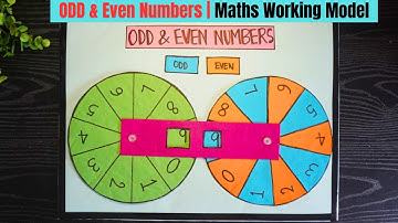 Math working model | Even And Odd Numbers Working Model project | math tlm | Exhibition model school