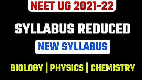 Neet 2021 New Syllabus | Revised Syllabus for NEET 2021  | Detailed Syllabus | Neet 2021 latest news