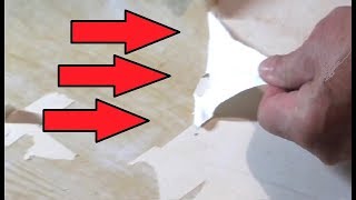 HOW TO QUICKLY REMOVE SELF-ADHESIVE FILM from the table