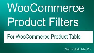 WooCommerce Products Filters and Customizing | WordPress