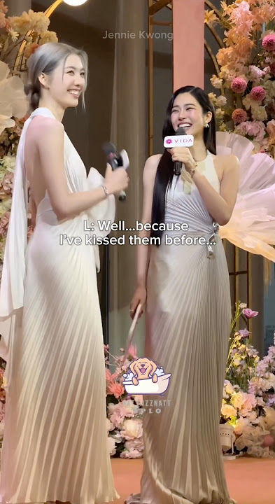 Ling said N’Orm’s lips are soft because she kissed them before!! 🫣 #LingOrm