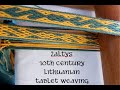 Weave Along with Elewys, Ep 15:  Zaltys 10th century Lithuanian