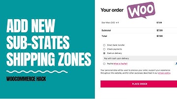 Add New Woocommerce Sub State Shipping Zones Extra Level Deep