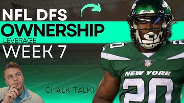 NFL DFS: Week 7 Ownership [Fades, and Leverage Plays]