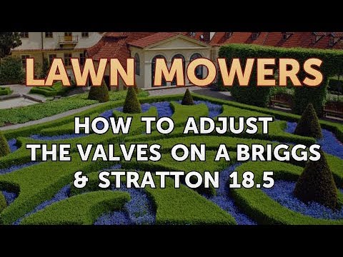 Vídeo: Como você ajusta as válvulas em um motor 18,5 Briggs and Stratton?