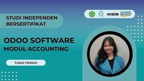 Odoo Software - Modul Accounting [SIB x PT Ctech ERP Indonesia]