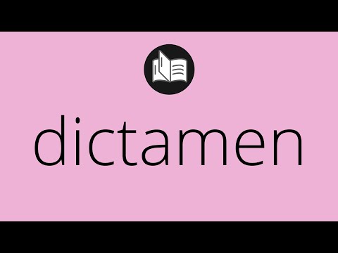 Que significa DICTAMEN • dictamen SIGNIFICADO • dictamen DEFINICIÓN • Que es DICTAMEN