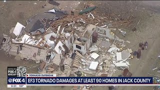 90 homes damaged in Jack County after EF-3 tornado