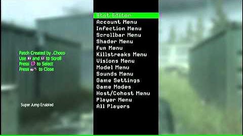 cod4 mod menu 1.40 ps3