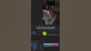 how to ripple delete with timeline markers in premiere pro ?