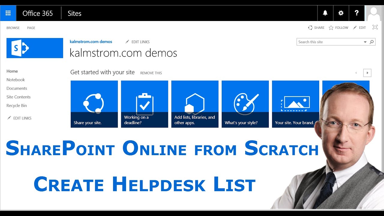 Create A Sharepoint Helpdesk List Youtube