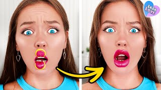 My Extreme Makeover Challenge From POPULAR to NERD | VIRAL TIKTOK HACKS 🤯🤯🤯