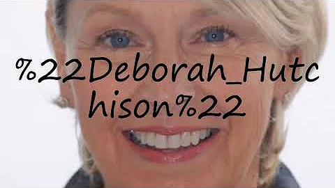 How to pronounce "Deborah Hutchison"?