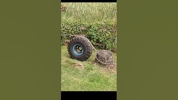 Stump Removal Using a Tire And Winch