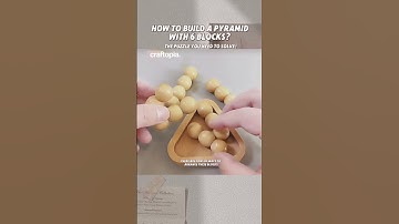 How to Build a Pyramid with 6 Blocks? The Puzzle You Need to Solve! #BrainTeaser #PuzzleChallenge