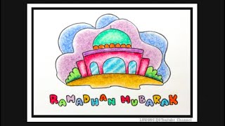 Menggambar Tema Ramadhan 1442 H - Menggambar Poster Menyambut Ramadhan 1442 H - Marhaban Ya Ramadhan