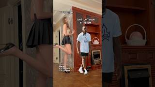 Maria Daineko (6’11”) Towers Over NFL Star Justin Jefferson 😳 #TallLnHottT