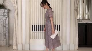 30代40代女性向けミモレ丈総レースドレスの動画！お呼ばれコーデもPourVous