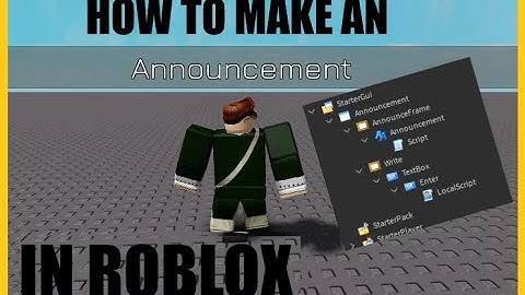 How to Make an Announcement System in Roblox