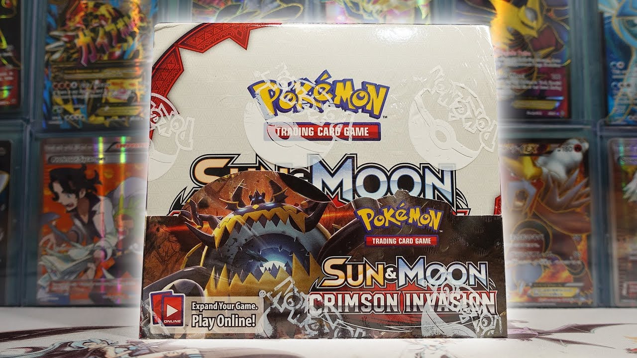 pokemon cards crimson invasion booster box pokemon cards crimson invasion booster box
