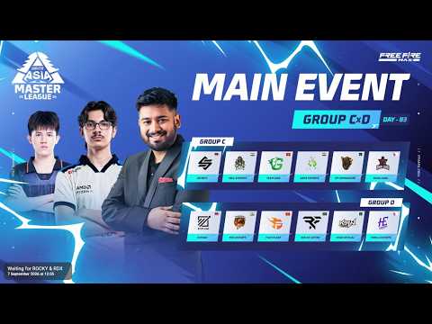 🔴[HINDI] ASIA MASTERS LEAGUE MAIN EVENT ||GROUP CxD|| S8UL,GOW,EXP,FLASH,HORRA  ETC....Watchparty 🔥🍿
