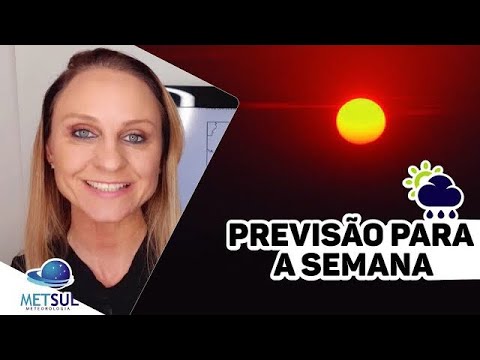 25/10/2020 - Previsão do tempo para a semana | METSUL