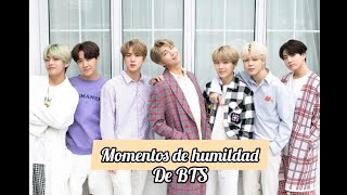 Momentos en los que BTS demostró su humildad