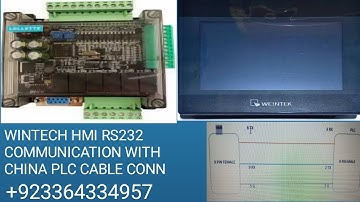 WEINTEK HMI COMMUNICATION CHINA PLC FX3U VIA RS232 #weintek