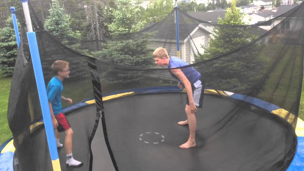 Trampoline wrestling episode 1 YouTube