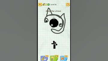 Draw 2 save  level 56 (stop the  stone ) 😋☺ #trending #short #viral #new #youtubeshorts #gaming #nbd