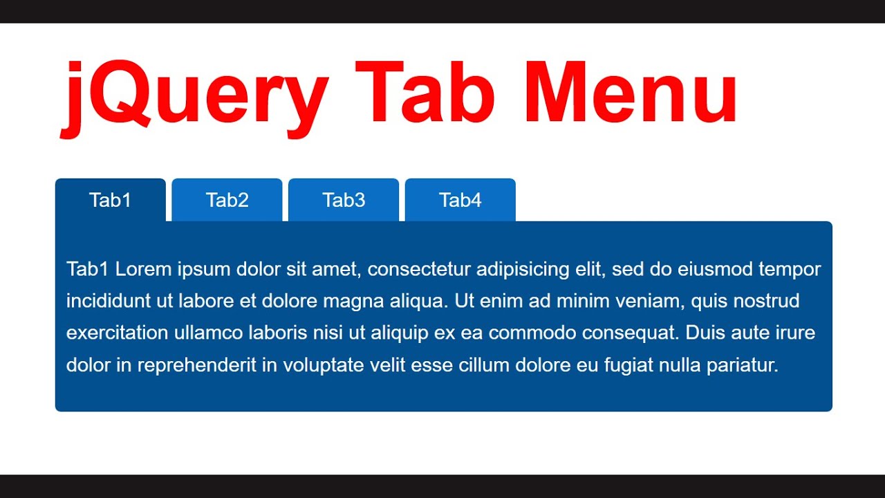 Jquery Tab Navigation