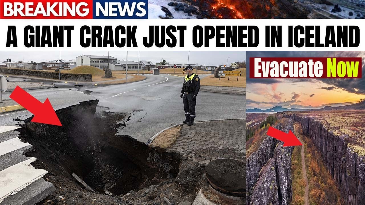 Iceland Is Splitting Apart Right Now… The Massive Crack Scientists Fear