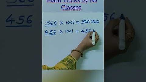 Math Tricks by NJ Classes #4 l  Math Multiplication Trick #shorts #viralvideo #mathtricks #njclasses