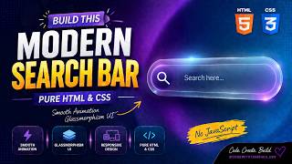 Modern Expandable Search Bar UI Using HTML & CSS 🔍✨ | Beginner Frontend Project