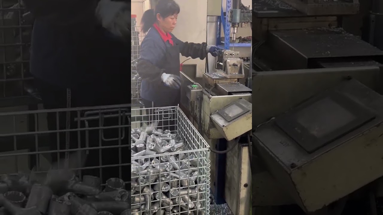 Drill holes in basin faucet handle connections.  