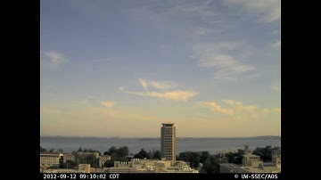 2012 September 12 - Cirrus with Fall Streaks, Contrails (North view)