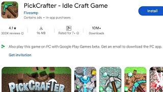 How To Install PickCrafter Idle Craft Game | How To Download PickCrafter Idle Craft Game pc screenshot 1