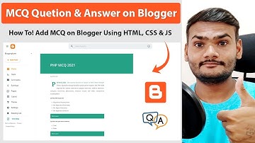 How To! Add MCQ Quetions & Answers on Blogger 2021