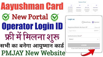 Ayushman Operator ID Free Registration | Ayushman Card Kaise Banaye