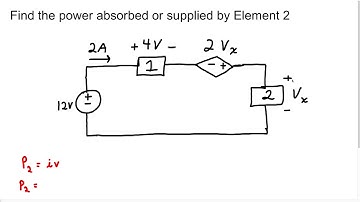 Power with Dependent Sources (Medium Difficulty Example)