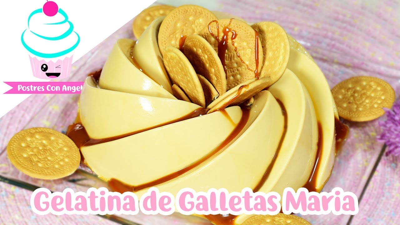 Gelatina de Galletas Maria - YouTube