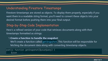 How to Retrieve Document Dates with Timestamps in Firestore using PHP
