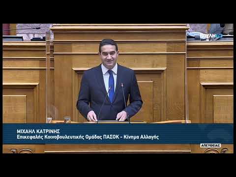 Μ. Κατρίνης (Επικεφαλής ΠΑΣΟΚ-Κίνημα Αλλαγής) (Σχέδιο νόμου ανάπτυξης και επενδύσεων) (08/02/2023)