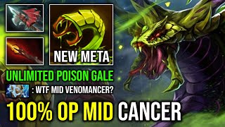 100% OP MID CANCER 2x Double Bracer First Item Unlimited Plague Ward Dagon Venomancer Carry Dota 2