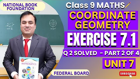 Exercise 7.1 (Q2) - Coordinate Geometry | Mathematics Class 9 NBF Solutions