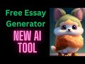 Free essay generator academichelp net ai tool